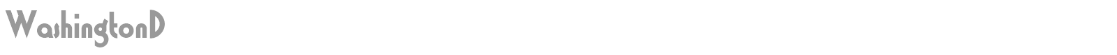 WashingtonD font preview
